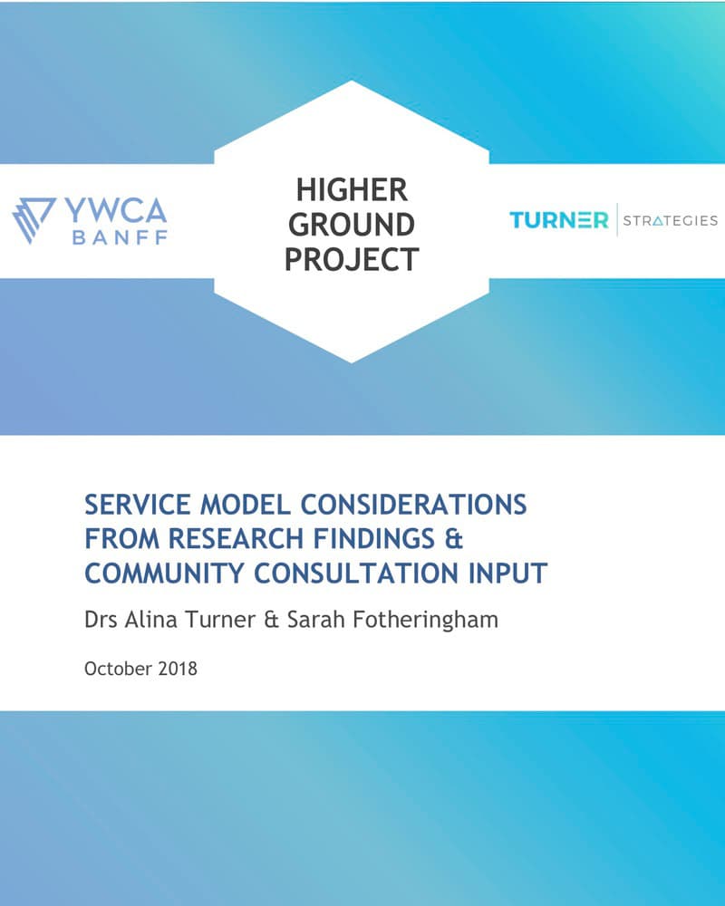 Service Model Considerations from Research Findings and Community Consultation Input