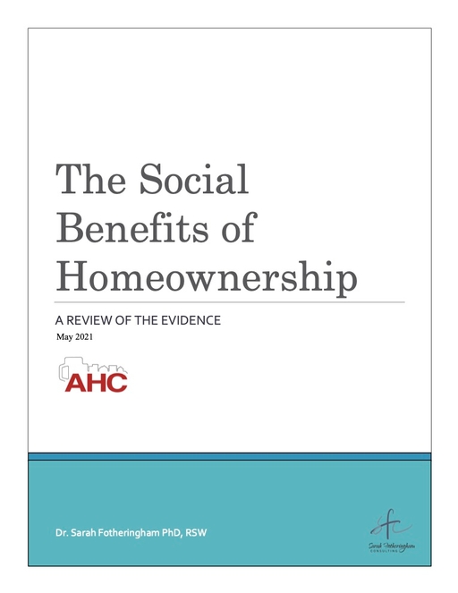 The Social Benefits of Homeownership